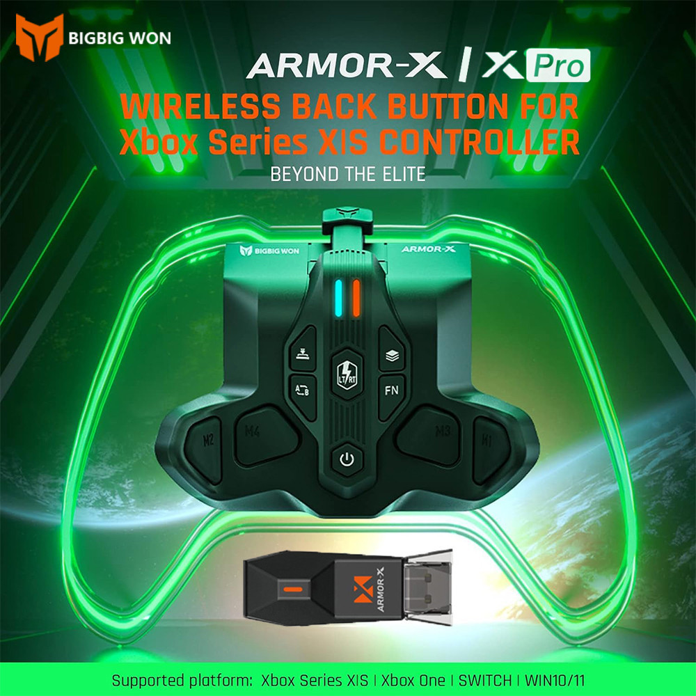 Bigbigwon ARMOR-X Pro อะแดปเตอร ์ Paddle ด ้ านหลังสําหรับ Xbox Series X/S Controller ปุ ่ มด ้ านห