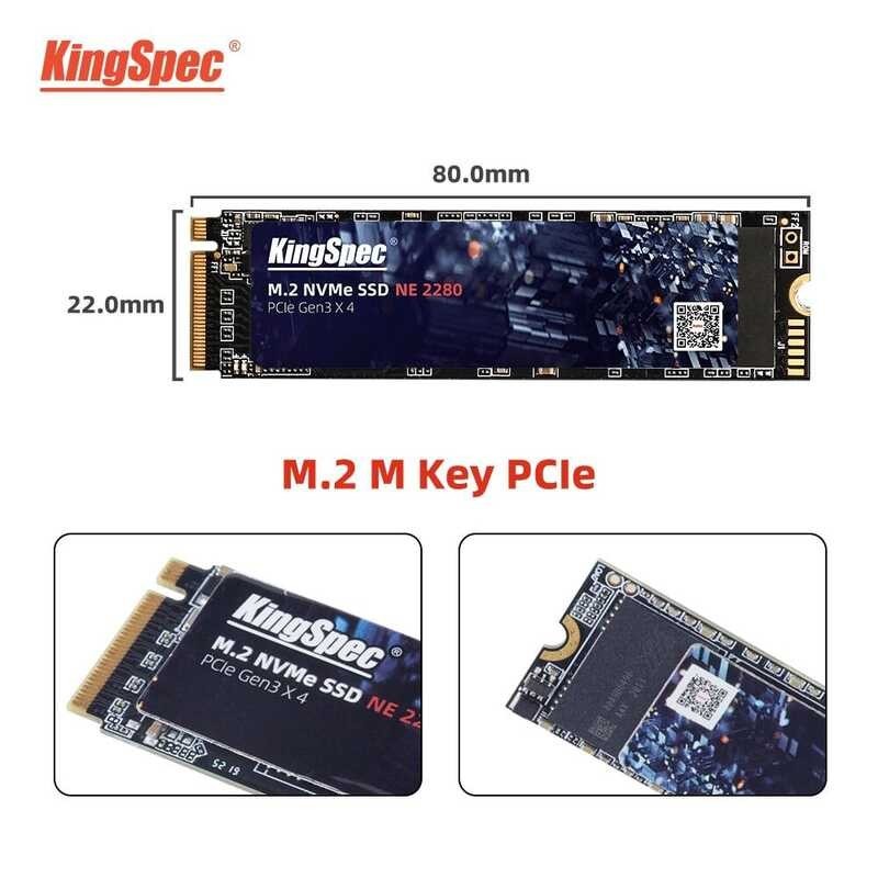 M2 512GB Kingspec NVME SSD 1TB 240 G 256GB 500GB M.2 2280 Pcie Hard Disk Internal Solid State Drive 