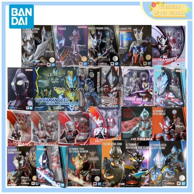 Bandai SHF Ultraman Series ข้อต่อเคลื่อนย้ายได้อะนิเมะ Action Figures รูปสะสมสําหรับของเล่นงานอดิเรก