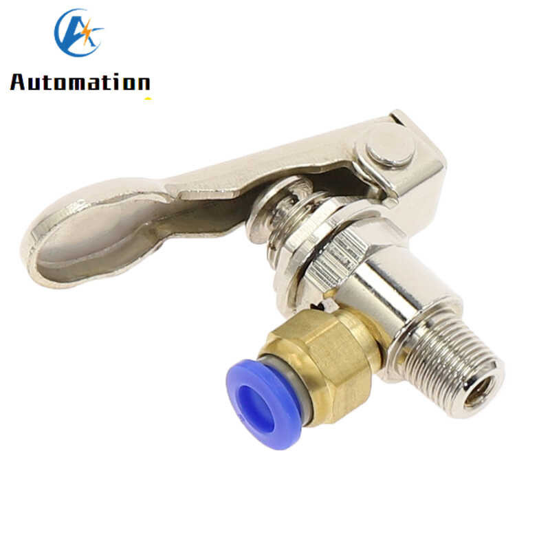 Air Pneumatic Mechanical Vae Tac2-3P Exhaust Vae 2 Position 3 Way M5 Female 1/8 Male Thread Lever Bu