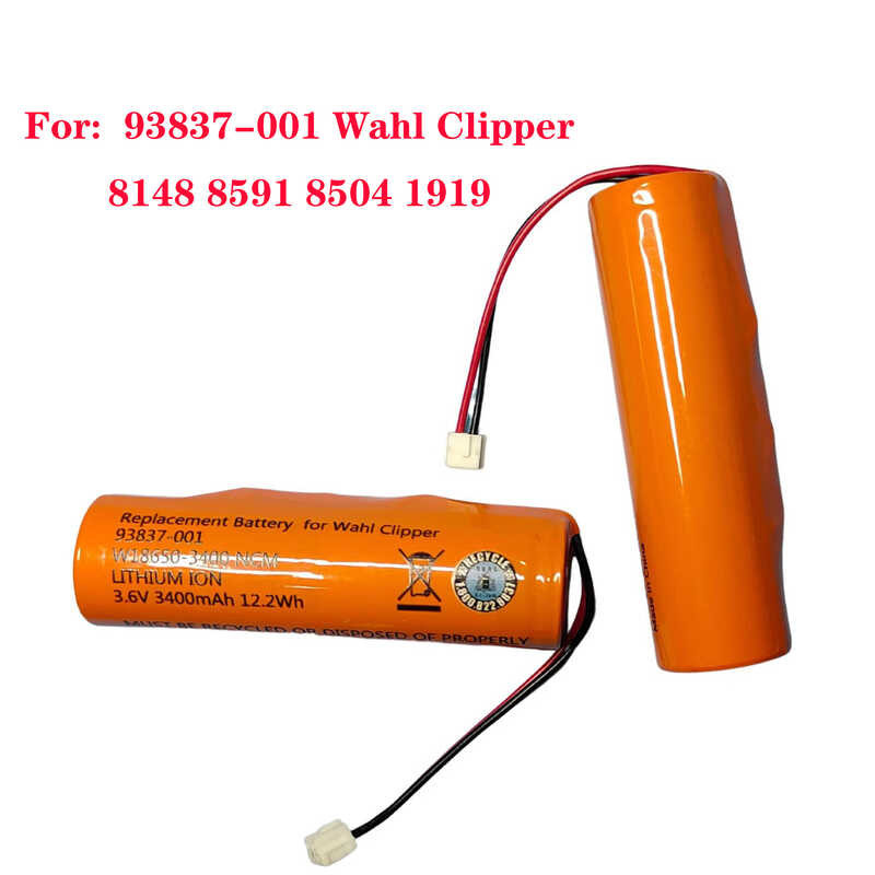 แบตเตอรี่สำหรับ 93837-001 Wahl 8148 8591 8504 1919 3.6V 3400Mah Magic Clipper Designer Senior ไร้สาย