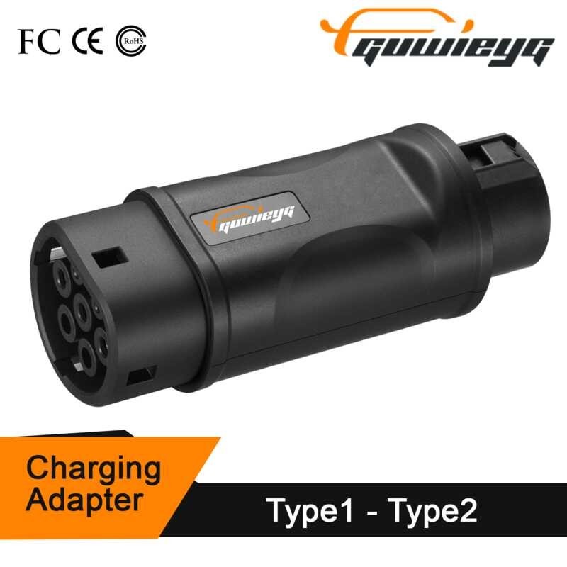 GUWIEYG 32A 7.2Kw EV Connector SAE J1772 Socket 1 To Type 2 Charger Adapter