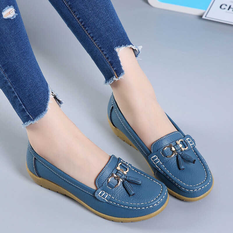 Shoes ❤ Women Scholl Women's Leather Sandal Shoes Women's Bohemia Sandals Women's Boat Shoes Flat S 