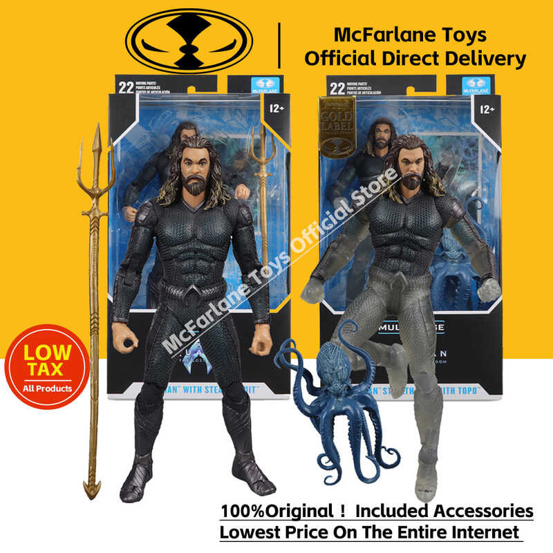 และอาณาจักรที ่ หายไป Aquaman w/Stealth Suit Action Figure Doll McFarlane Toys Model Garage Kit