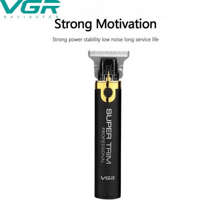 ❤ VGR V082 Electric Clipper Noise Reduction T-Shape Stainless Steel Blade With Three Limit Combs