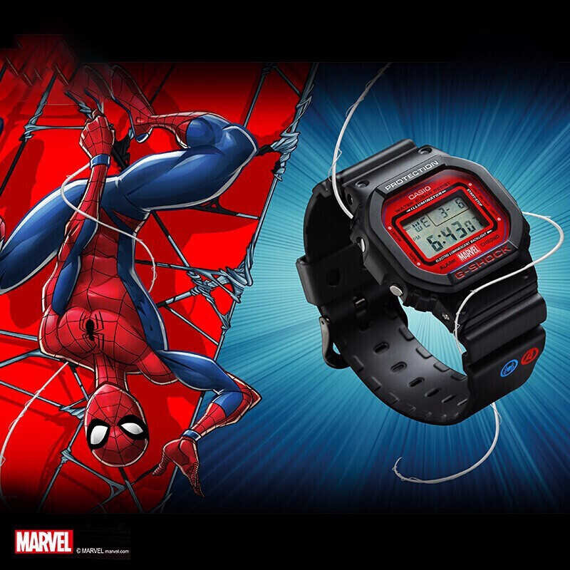 ปี) นาฬิกาคาสิโอของแท้ (รับประกัน G-SHOCK Spiderman CMGประกันภ