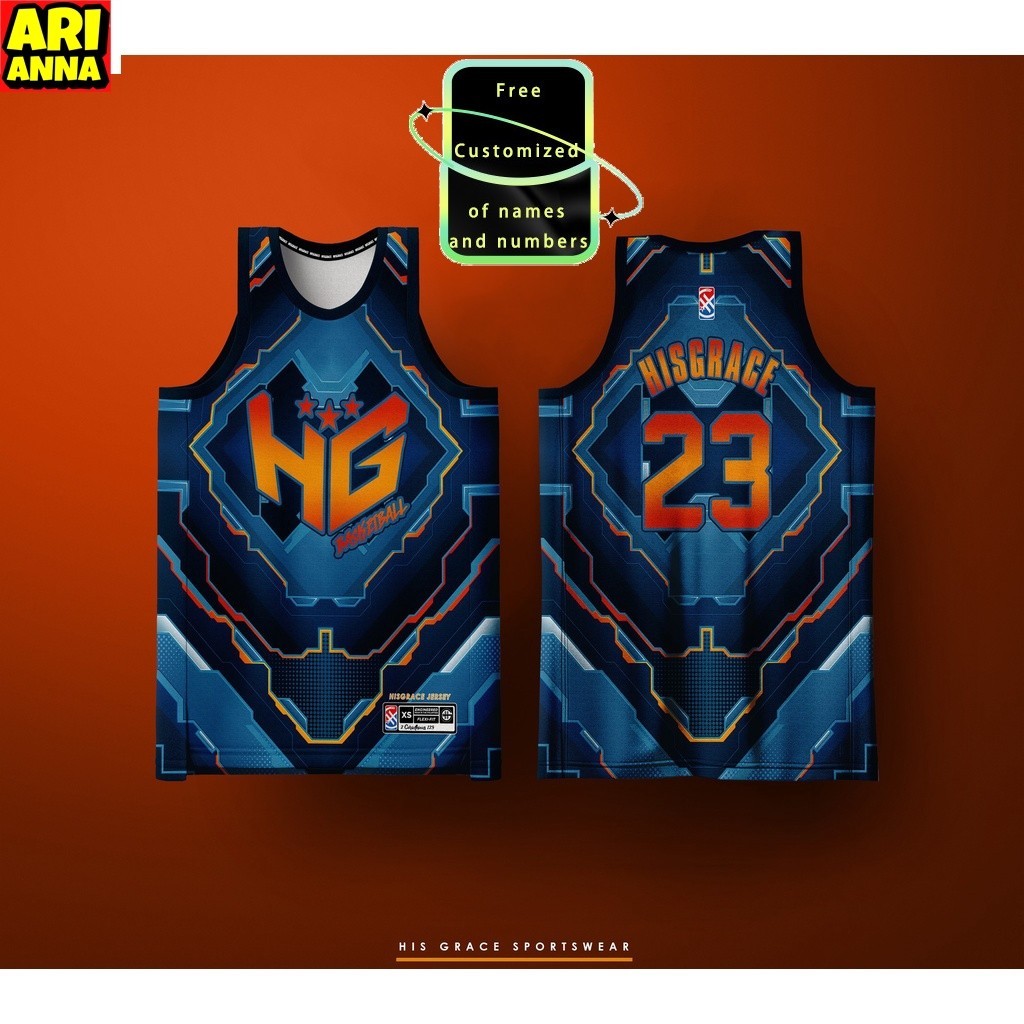 Arianna-Free Custom ชื่อและหมายเลข82 HG METAL ORANGE CONCEPT JERSEY FULL SUBLIMATION JERSEY