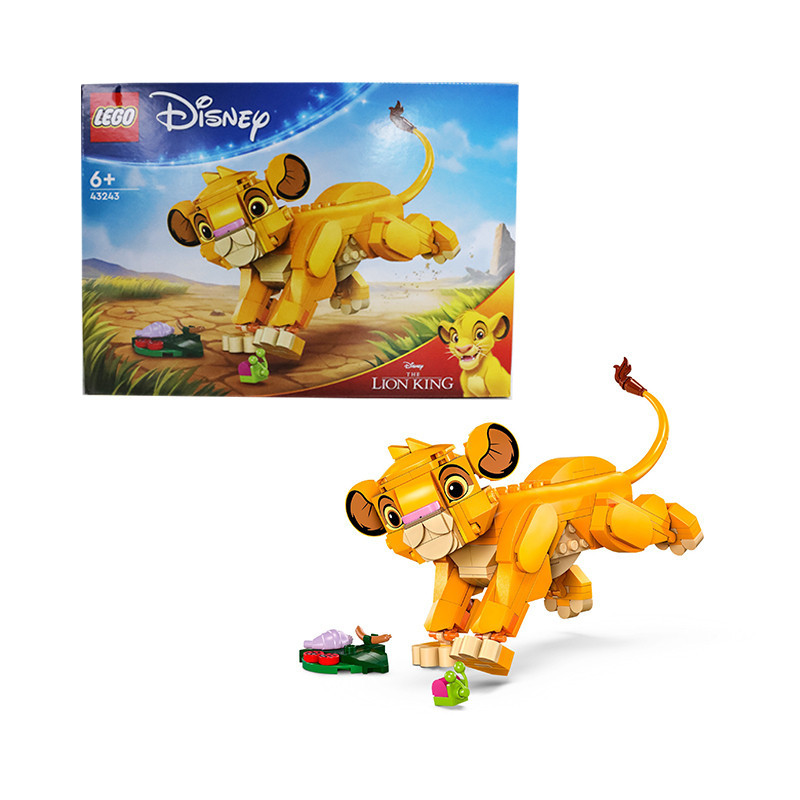 LEGO 43243 Disney Simba the Lion King as Cub, Buildable Toy for Kids , Fun Role Play Gift for Girls 