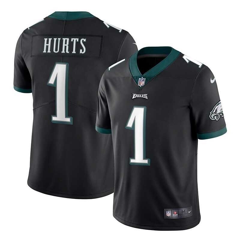 Super Bowl 2023 Philadelphia Eagles 1 Hurts 6 Smith 11 Brown Green Black White Football Jersey เส