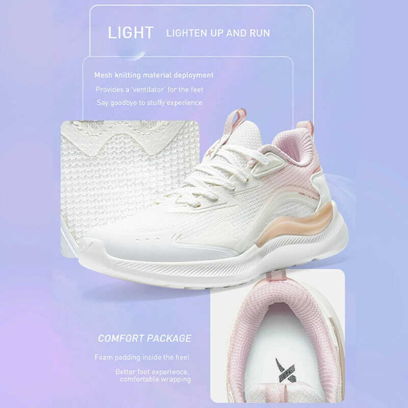 ❤ Xtep รองเท้าวิ่งผู้หญิง3.0คลาวด์รองเท้าผ้าใบกีฬากั