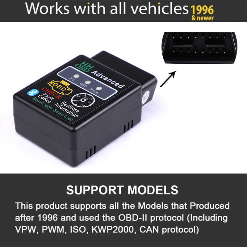 ❤️ OBD Elm327 Bluetoothเครื่องมือวินิจฉัยรถยนต์สำหรับdodge Cali