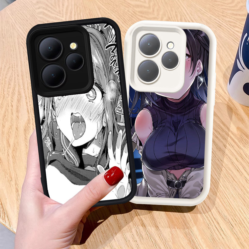เคสสําหรับ Infinix Smart 9 8 HOT 40i 40 30i 30 Play Pro เคสซิลิโคน H-19 Ahegao อะนิเมะ