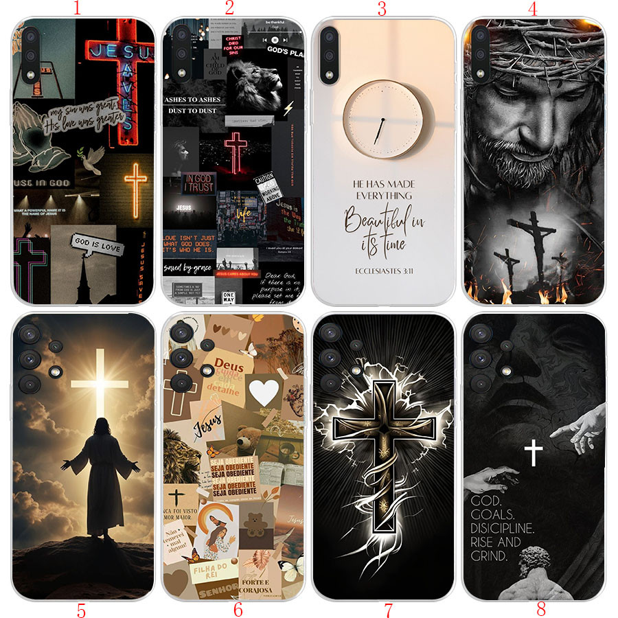 Samsung S10 Plus S20 Fe S20 Lite S21 Fe S8 S8 Plus S7 Edge J7 Duo M33 M52 M53 5g L11 Christianityเคส