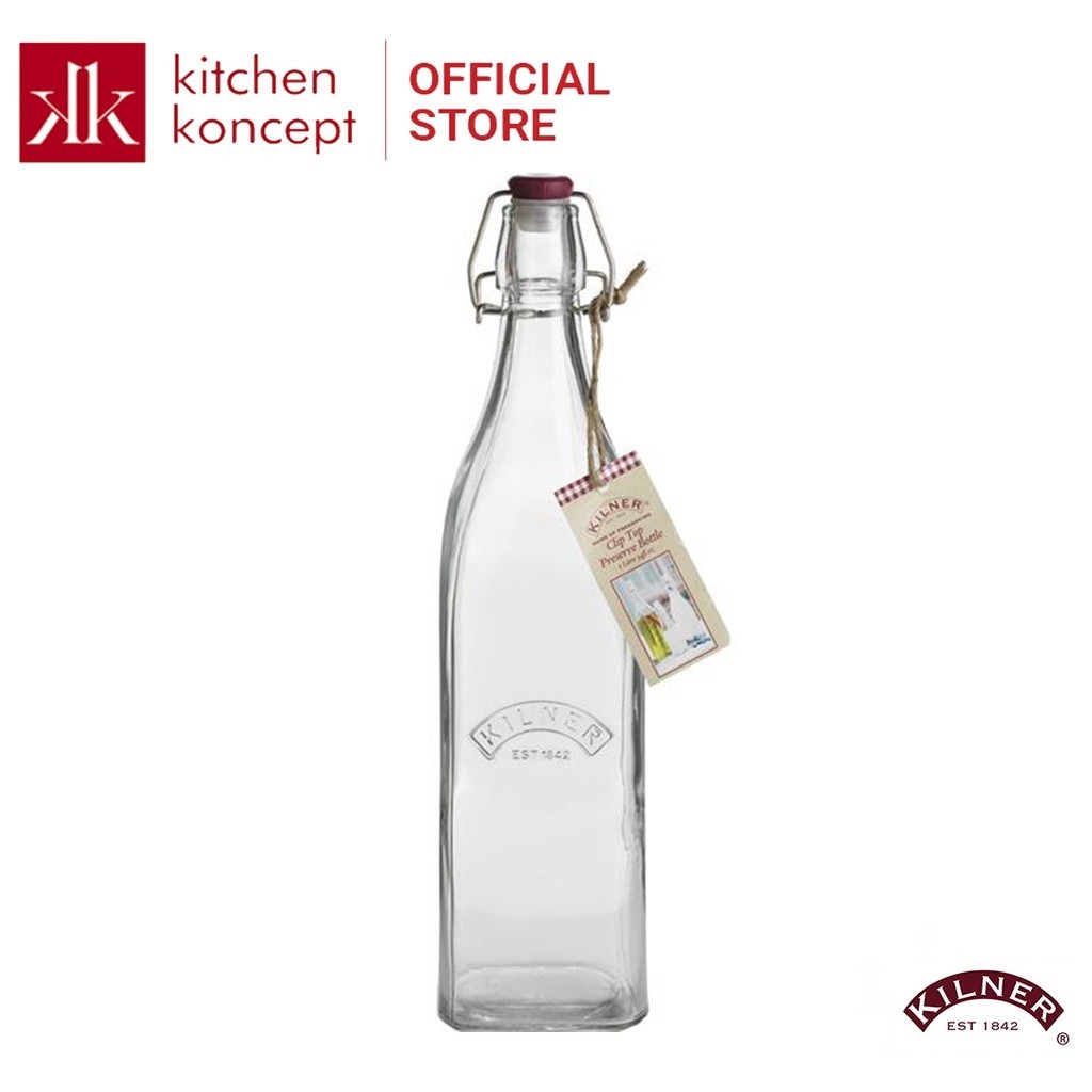 Kilner - ขวดแก ้ วทรงสี ่ เหลี ่ ยม - หลายขนาด