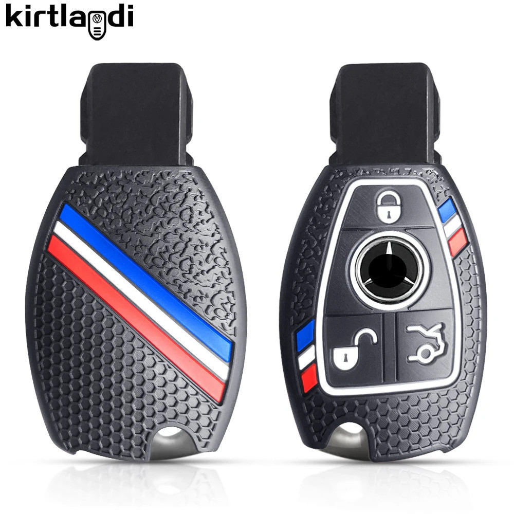สําหรับ Mercedes Benz W204 W205 AMG CLA W213 GLC W176 W177 GLA Class ABCES W639 W212 W205 W219 GLE GLS ฝาครอบกุญแจรถอุปกรณ์เสริม