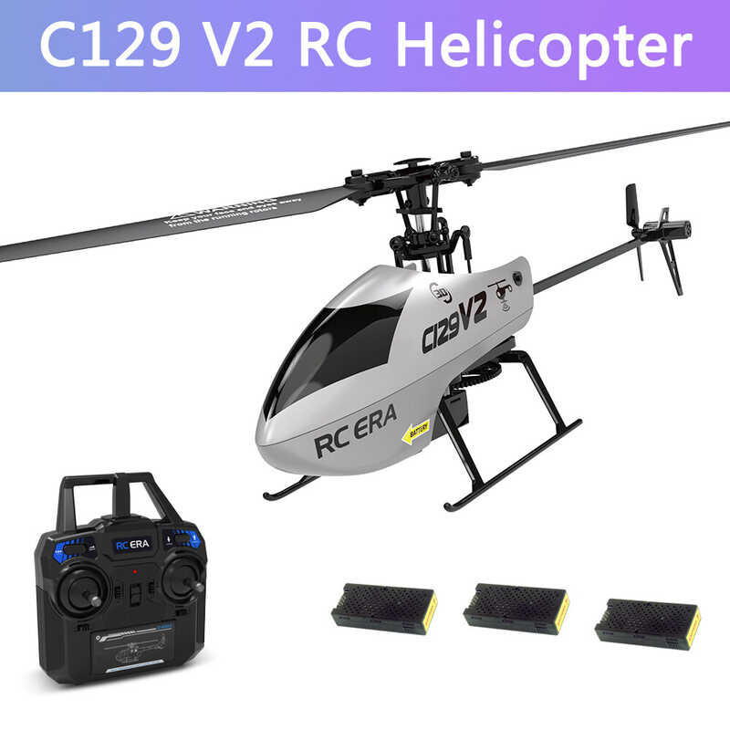 now】【Fast deliver】C129 ST【Available V2 4 Channel Remote Controller Helicopter Charging Model UA