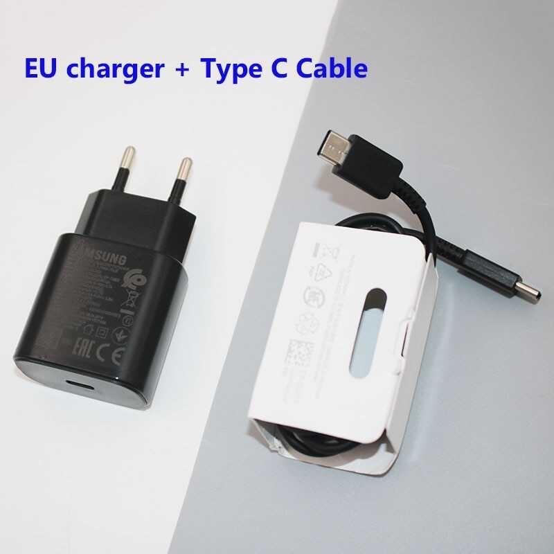 ❤ Original Samsung 25W Super Fast Charger Usb Type C Cargador A54 A34 A33 A53 A73 5G For Galaxy S