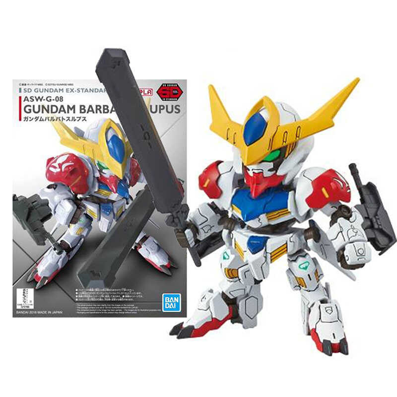 ((Vivi ของเล่น) Bandai ของแท้ am ชุดตุ๊กตาอะนิเมะ SD EX 014 ASW-G-08 Barbatos Lupus Gunpla เด็กอะนิเ