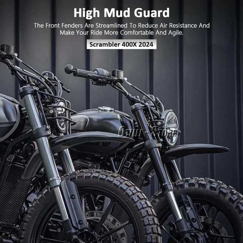 ❥ สําหรับ Scrambler 400X SCRAMBLER 400X2024 ใหม่รถจักรยานยนต์ด้าน