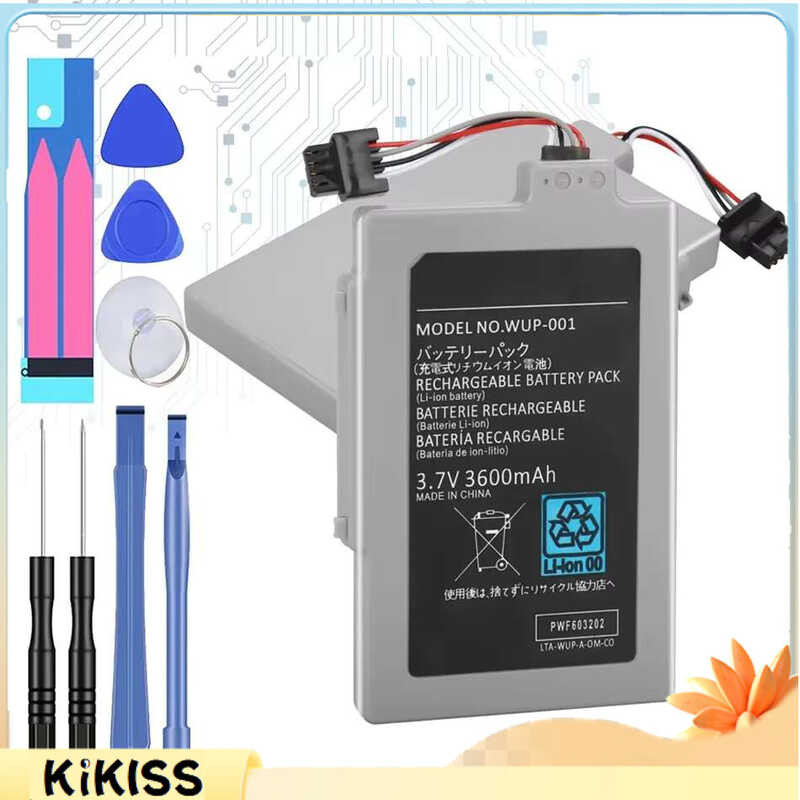 Nintendo Wii U Wireless Controller Joystick Battery Replacement 3.7V 3600mAh ARR-002