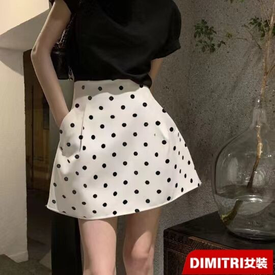 Xs-3xl ขนาดใหญ่ภาษาฝรั่งเศสคํา Puffy กระโปรงสั้นขนาดเล็กสีขาวเอวสูงกระโปรงร่ม a-Line กระโปรงไม่สม่ําเสมอสาว Hakama XAC