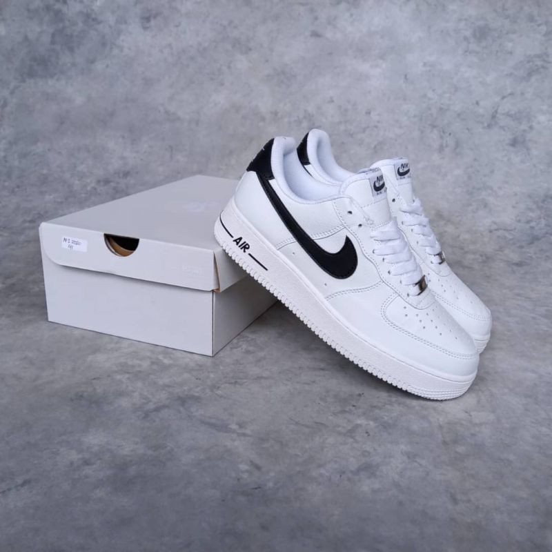 Sepatu Nike Air Force 1 Low White Black Noir