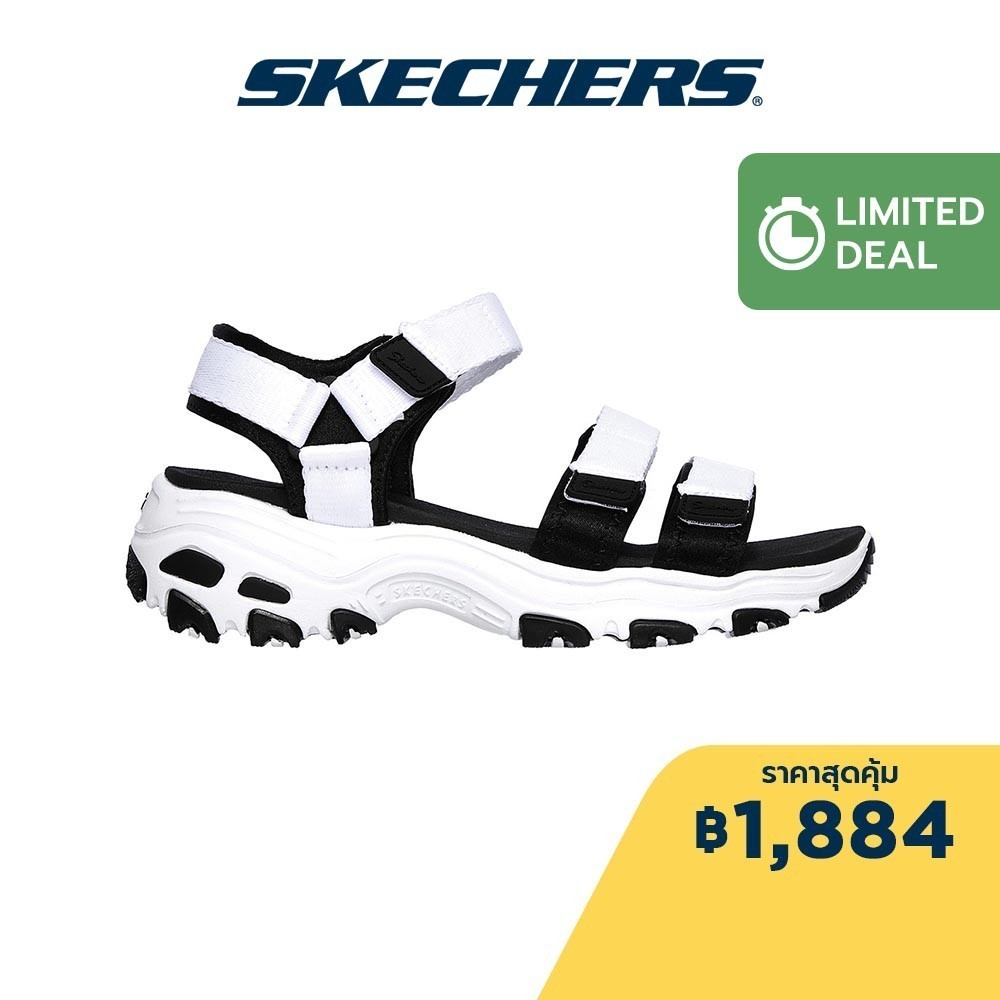 Skechers สเก็ตเชอร์ส รองเท้าแตะ ผู้หญิง Cali D'Lites Sandals - 31514-WBK