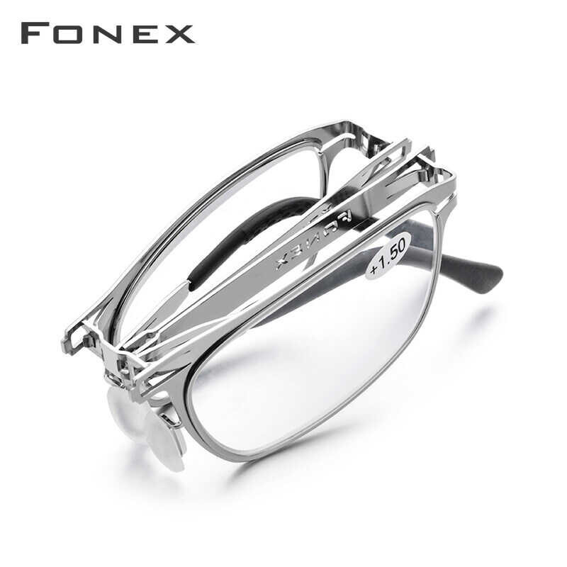 Folding Reading FONEX Glasses For Men And Women Foldable Presbyopia Reader Hyperopia Diopter Eyeglasses Readrers
