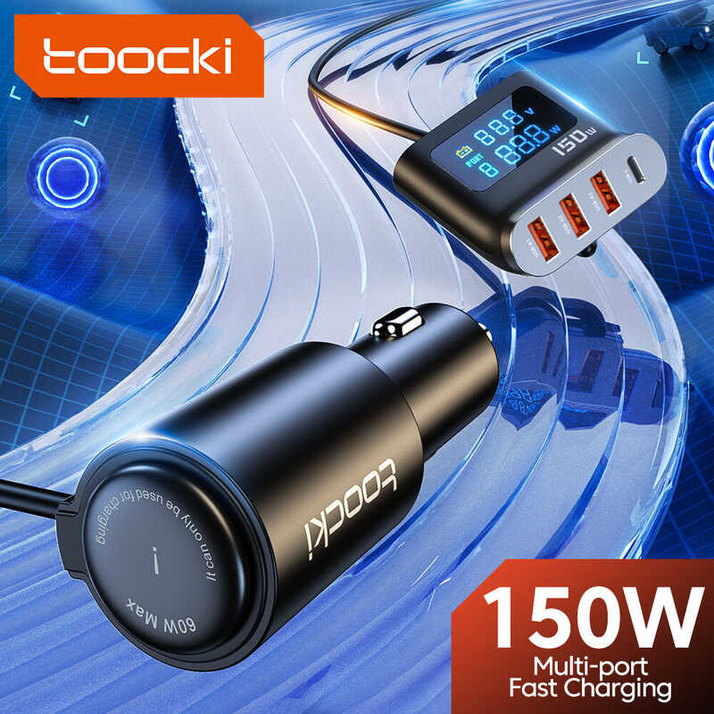 ❤ จอแสดงผลดิจิตอลสำหรับรถยนต์ Toocki ที่ชาร์จความเร็ว