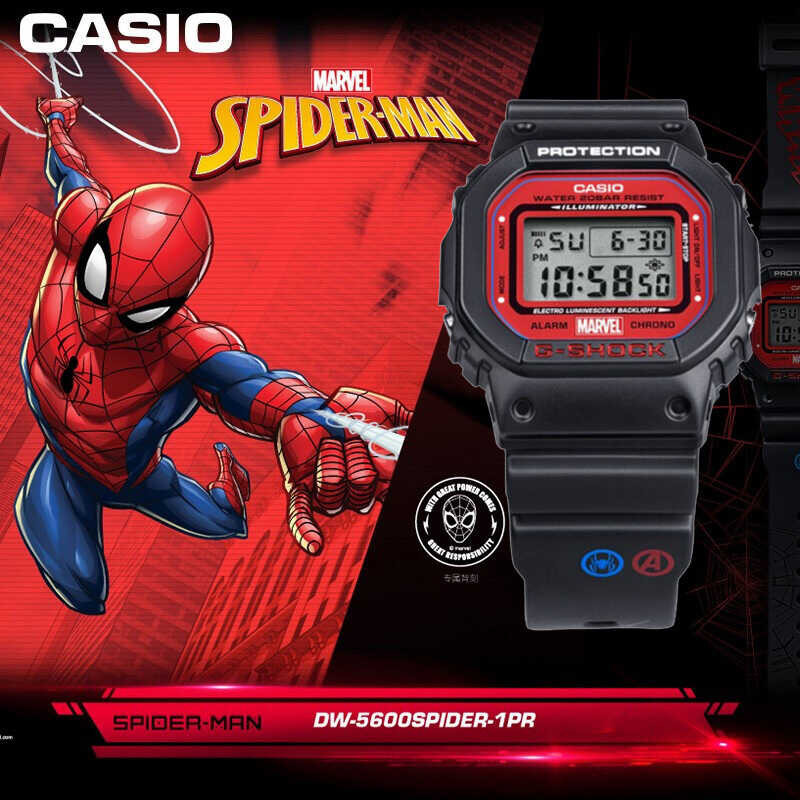 ปี) นาฬิกาคาสิโอของแท้ (รับประกัน G-SHOCK Spiderman CMGประกันภ