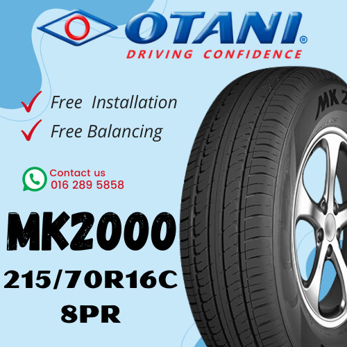 OTANI MK2000 215/70R16C PK8 108/106S 2157016 215 70 16 215/70/16 215-70-16 215 - 70 - 16 ยาง ใหม่ ยา