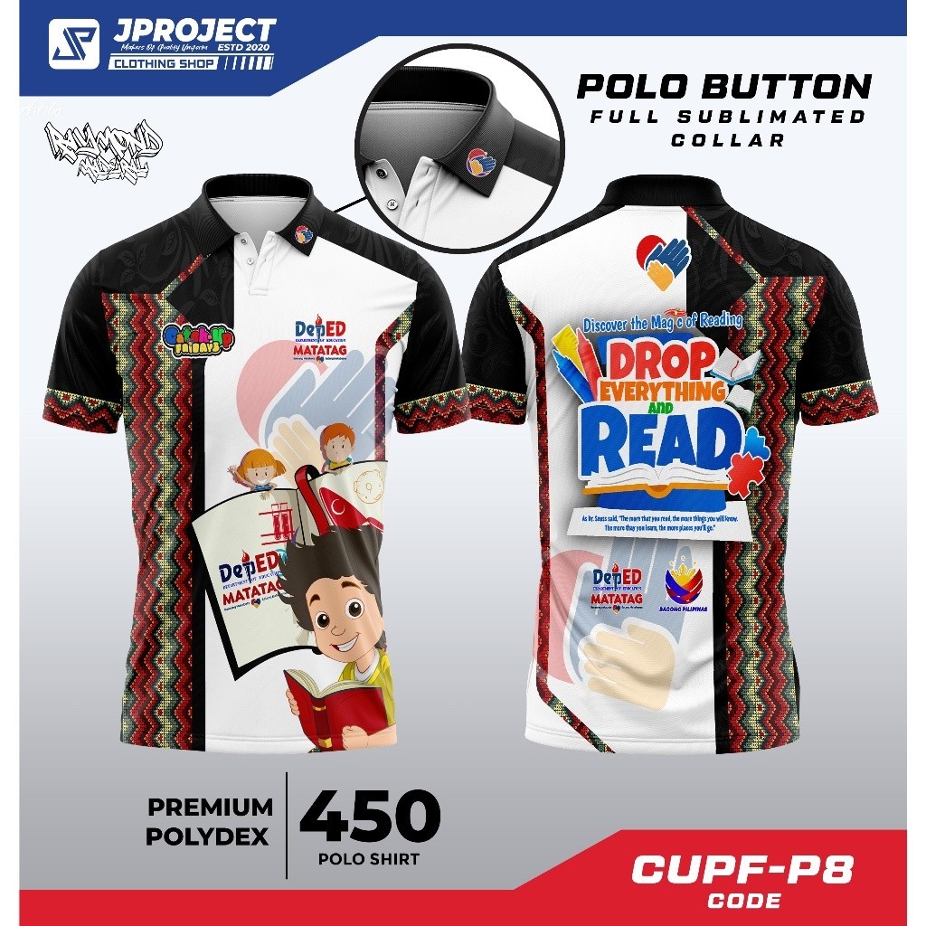 CATCH-UP FRIDAYS CODE CUPF-P8 POLO BUTTON