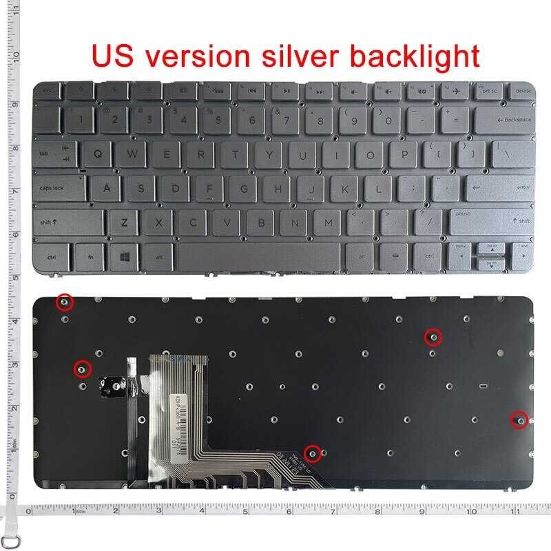 HP แป้นพิมพ์สำหรับ ใหม่เราสเป็คเตอร์ X360 G1 TPN-Q157 G2 Q213 13-40