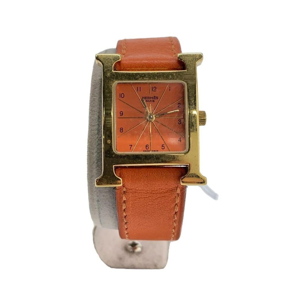 Hermes นาฬิกาข ้ อมือผู ้ หญิงสีส ้ มตรงจากญี ่ ปุ ่ นมือสอง
