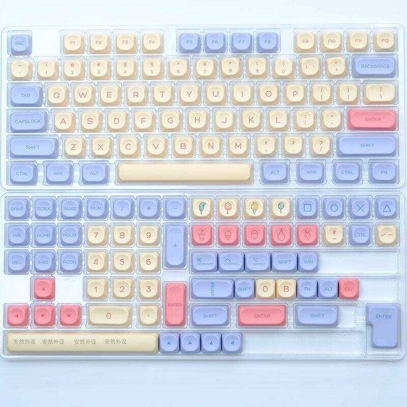 Only】 Cotton 【Keycap Candy Keycap Minimalist Russia Korean Japanese Marshmallow keycap 135 keys K