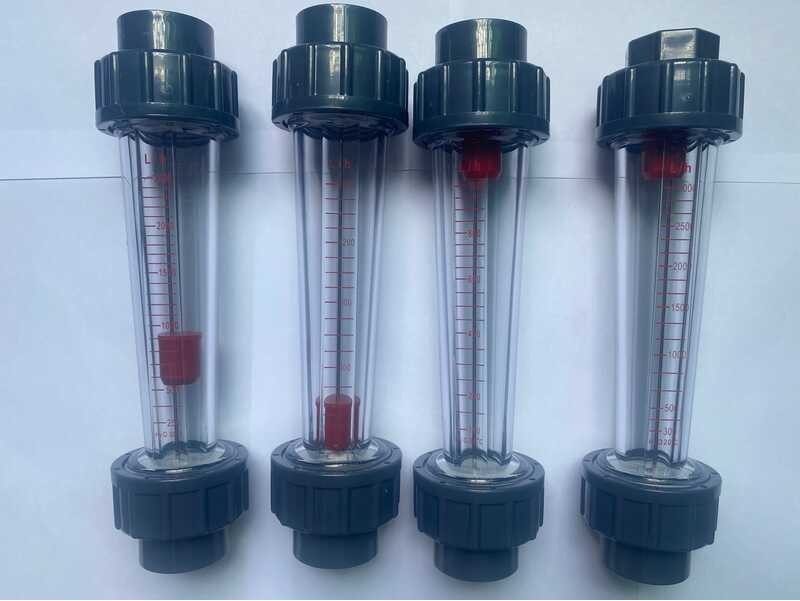 Lzs-25 Flow Meter หลอดพลาสติกชนิด Rotameter Liquid มิเตอร์วัดเครื่องมือสำหรับสารเคมี 23 มม.