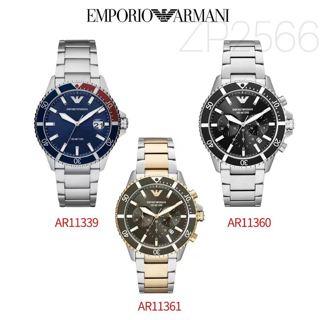 ♞,♘พร้อมสต็อกEmporio Armani ของแท้100% นาฬิกาแบรนด์เนมAR นาฬิกาผู้หญิงผู้ชายAR11361/AR11339/AR11360