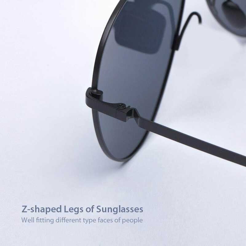 ❤ Xiaomi TS Sunglasses Polarized Pilot Uv400 Protection Glasses Men Women Driving Eyeglasses For