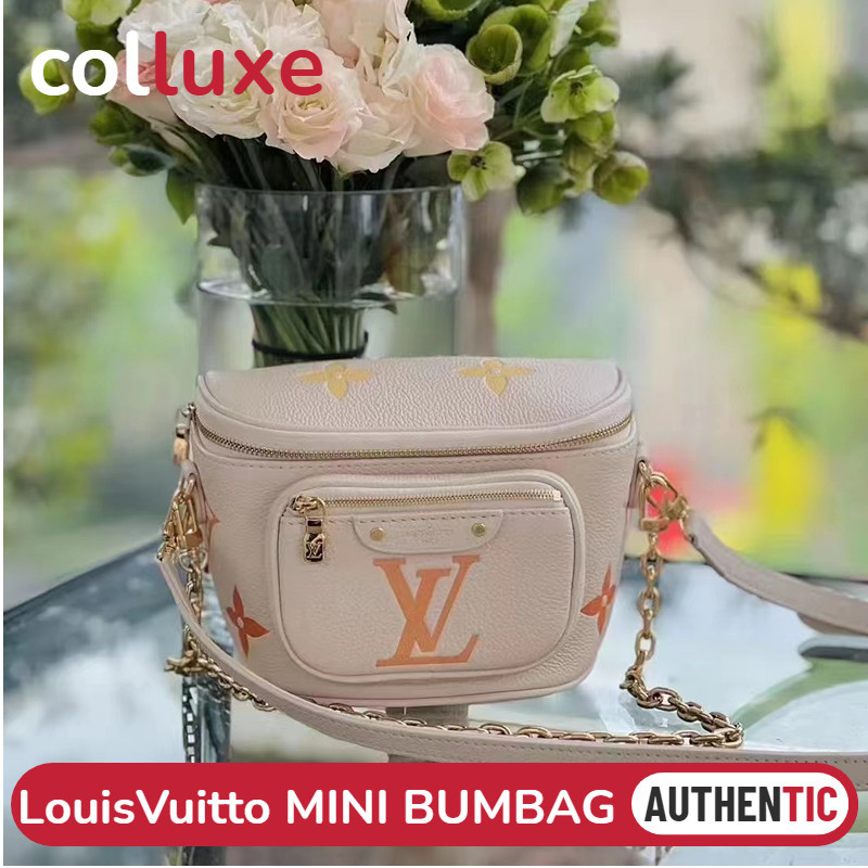♞ของแท้หลุยส์วิตตอง Louis Vuitton MINI BUMBAG สุภาพสตรี/กระเป๋าสะพาย/