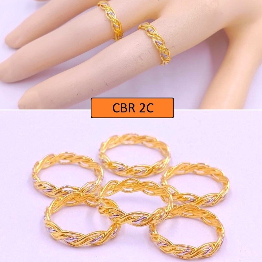 916 Gold Design หวายแยกแหวนแหวนทองแหวนแข ็ ง 916 Gold Bajet แหวน 916 Gold Bajet แหวน