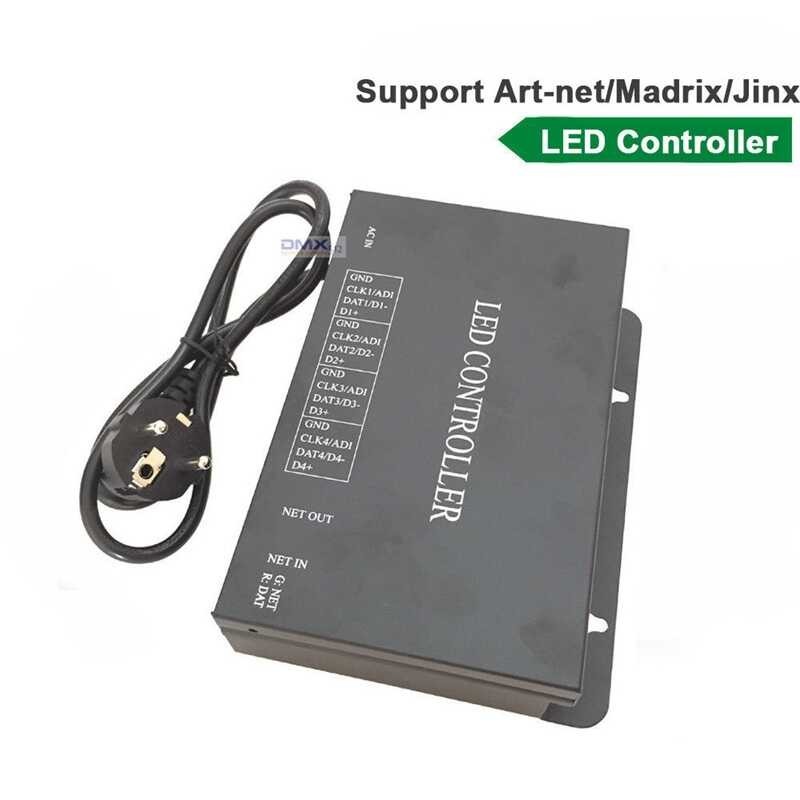 ❤ H802ra 4 Ports (4096 Pixels) DMX Ws2801 Ws2811 Aret Madrix Pixel Controller For LED Light
