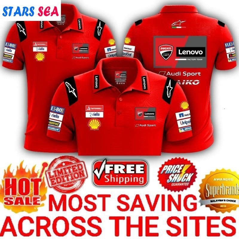 2024 Ducati Corse Moto GP Racing Team Mens Short Sleeve Big Size Graphic Jersey Men Women