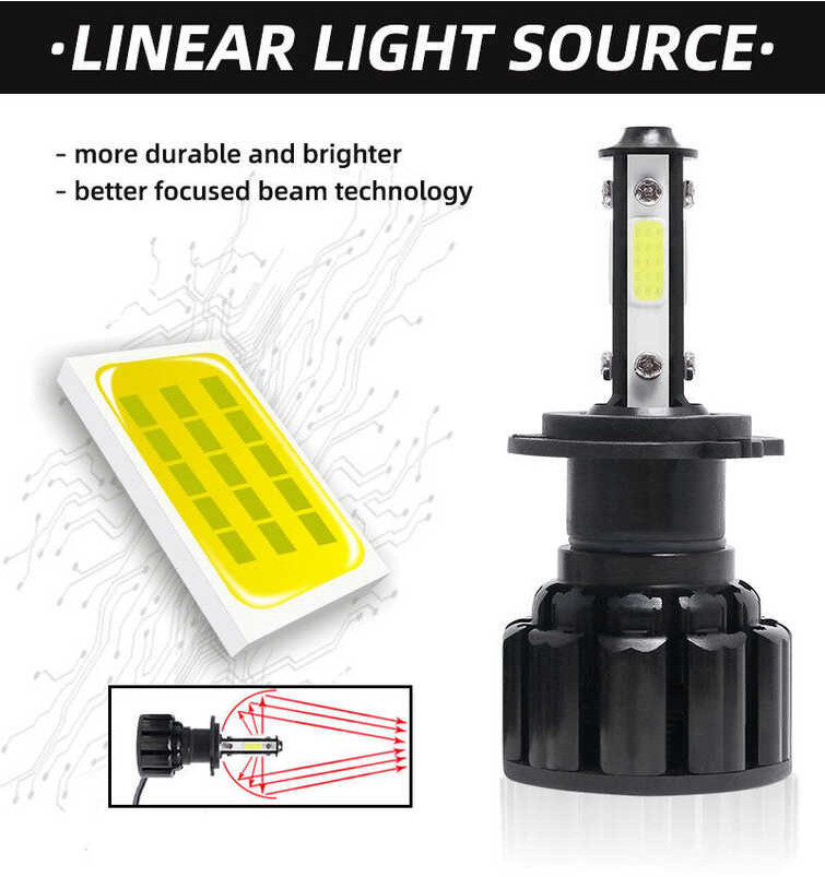 ❤ 【Ready Stock】Dicn 2X H11 H4 H7 9005 9006 Hb3 9012 Hir2 9004 Hb1 9007 Hb5 H8 Headlight LED Bul
