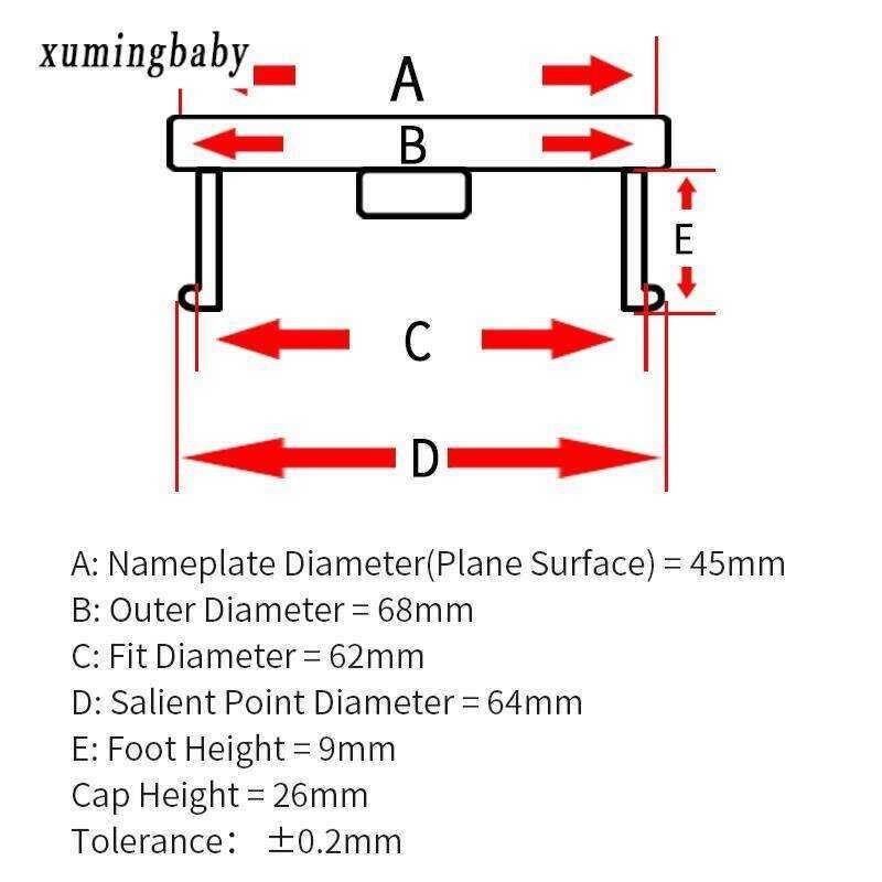 ❤ Xuming 4Pcs Emotion Hubcaps For Rims 68Mm Od & 62Mm Id Racing Car Accessories Wheel Center C
