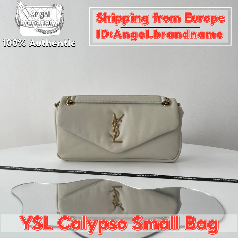 Shopee ถูกที่สุดถุงของแท้Saint Laurent/YSL Calypso Small Bag กระเป๋าสะพายไหล่ ยอดฮิต ขายดีสุดๆๆ