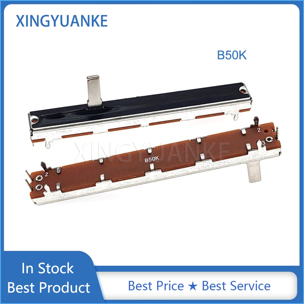 5 ชิ้น/ล็อต SC6021N Single Channel Mixer Fader B50K B503 75 มม.ตรงสไลด์ Potentiometer Travel 60 มม.ค