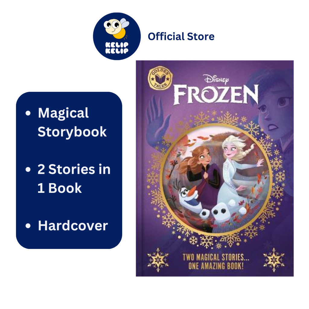 หนังสือนิทาน Disney Frozen Golden Tales สําหรับเด็กอ่าน (ปกแข็ง) พร้อมนิทาน 2 เรื่อง