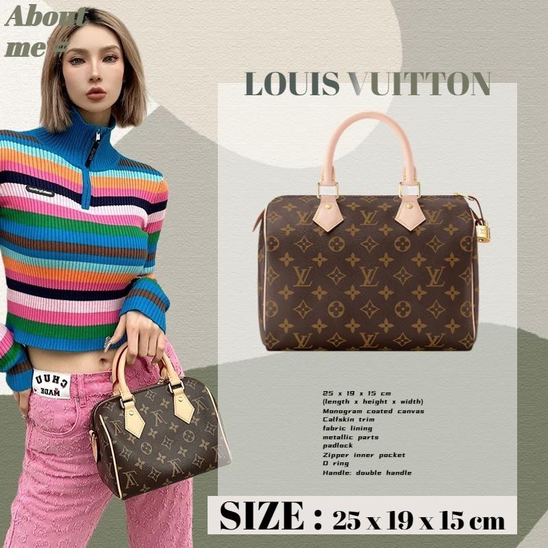 ♞หลุยส์วิตตอง Louis Vuitton SPEEDY กระเป๋าถือ/กระเป๋าสะพายข้าง/กระเป๋าสะพาย M41109