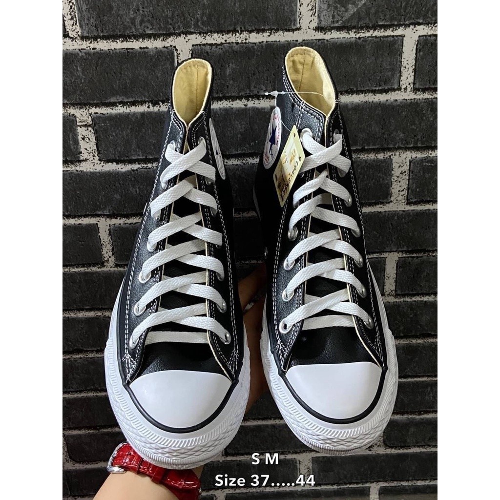 



 ♞,♘,♙Converse Chuck Taylor All Star70 สีดำ แบบหนัง รองเท้าคอนเวิร์สหุ้มข้อ หนังแท้100% รองเท้า