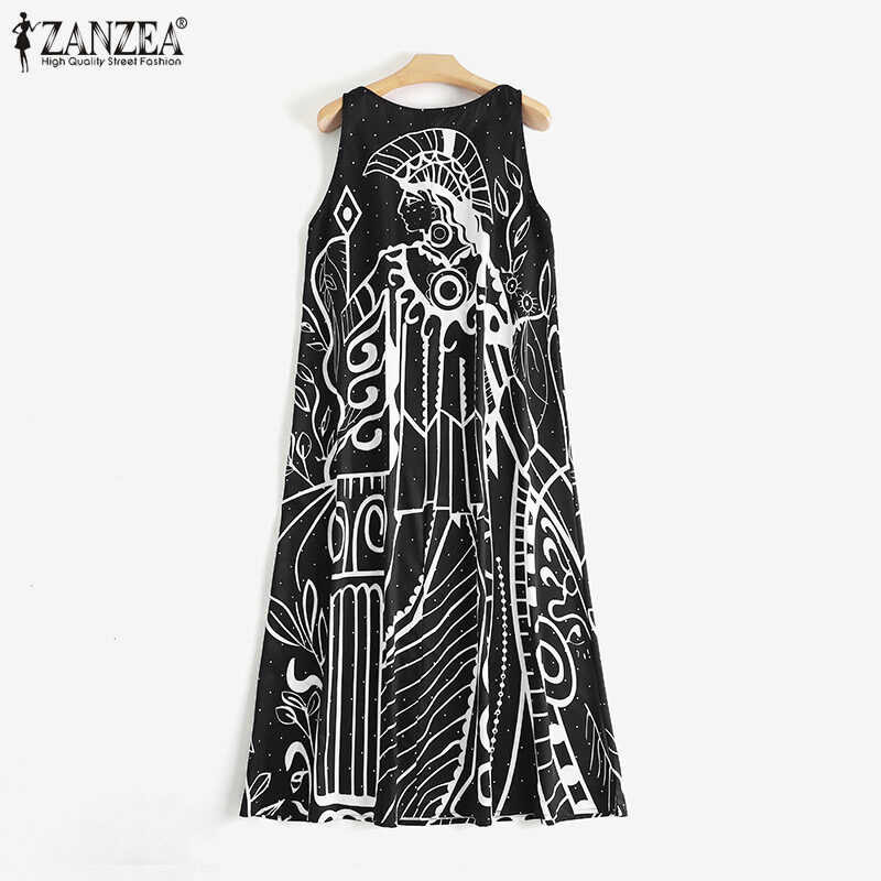 ❤ [ชุดเดรสผู้หญิง] Hijabfab ZANZEA Muslimah ชุดเดรสโบฮีเมียนสำห